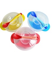 Suction Bowl With Temperature Sensing Spoon